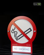 Premium safety sign “No Smoking” ISO 7010 P002 – CNC-Milled Aluminum Composite