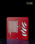 Premium safety sign “Fire Hose Reel” ISO 7010 F002 – CNC-Milled Aluminum Composite with Photoluminescent Effect