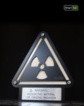 Custom Radioactive Warning Sign – Stylish Phosphorescent Wall Art | CNC-Milled Aluminum Composite