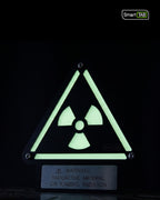 Custom Radioactive Warning Sign – Stylish Phosphorescent Wall Art | CNC-Milled Aluminum Composite