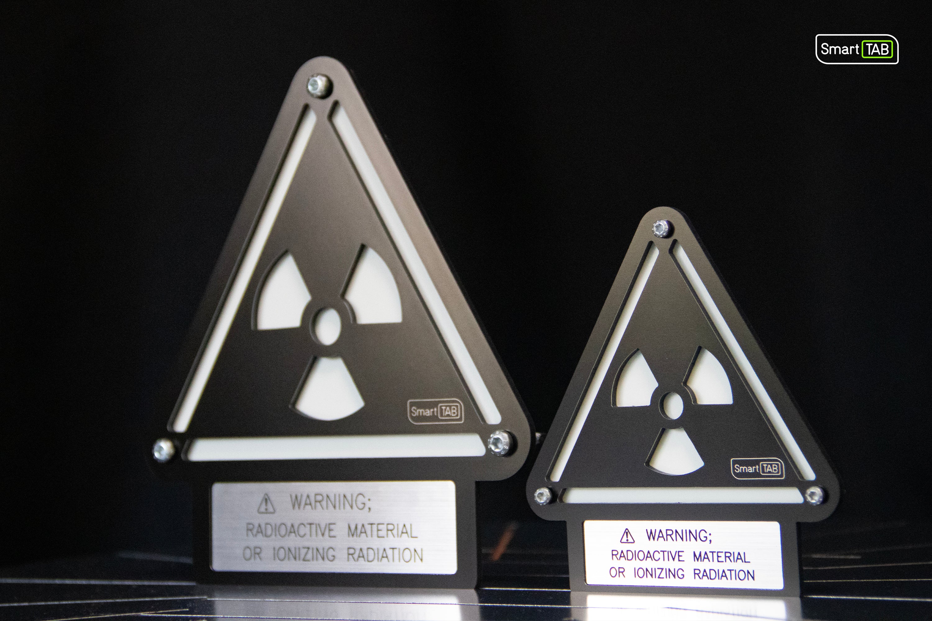 Custom Radioactive Warning Sign – Stylish Phosphorescent Wall Art | CNC-Milled Aluminum Composite
