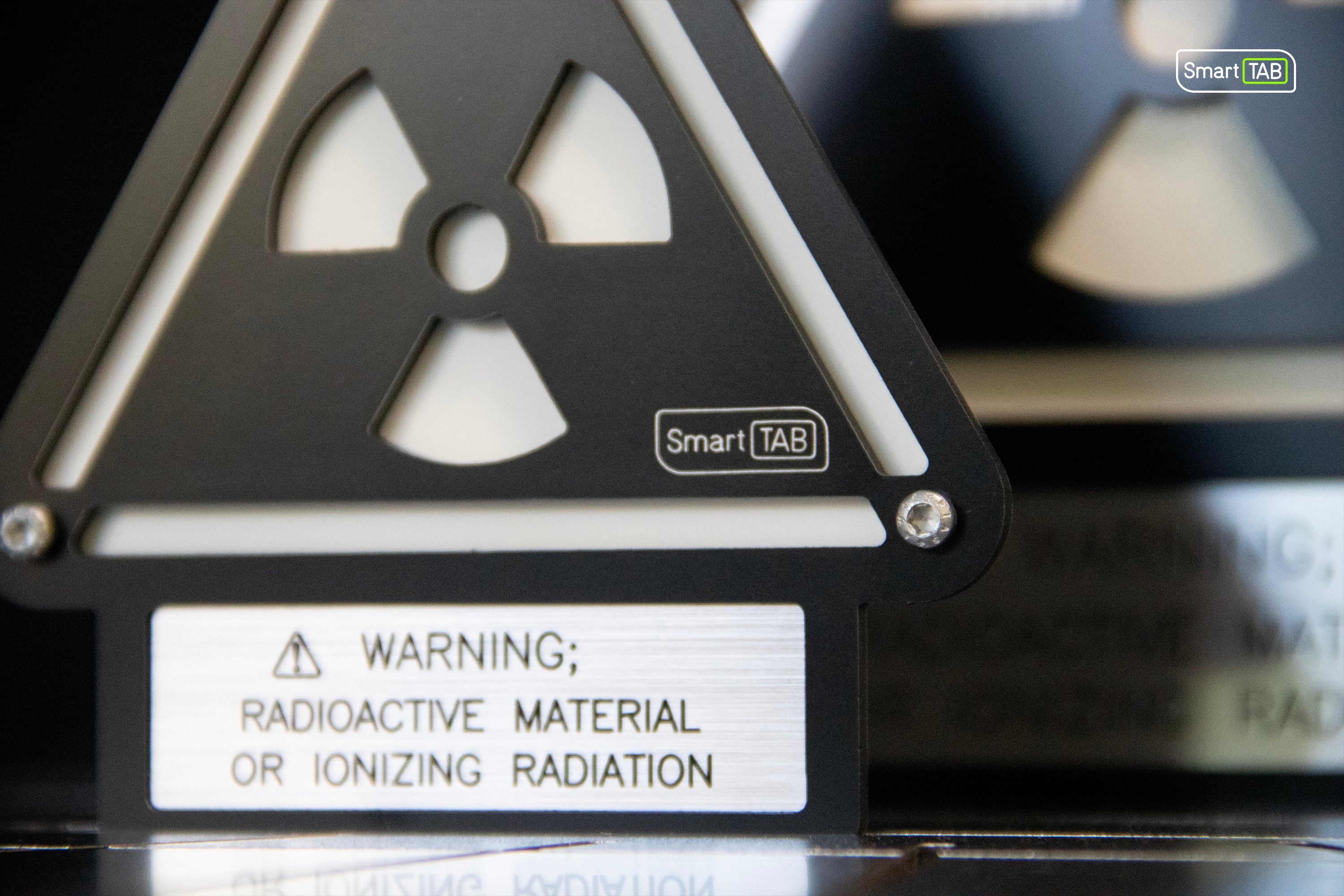 Custom Radioactive Warning Sign – Stylish Phosphorescent Wall Art | CNC-Milled Aluminum Composite