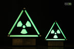 Custom Radioactive Warning Sign – Stylish Phosphorescent Wall Art | CNC-Milled Aluminum Composite