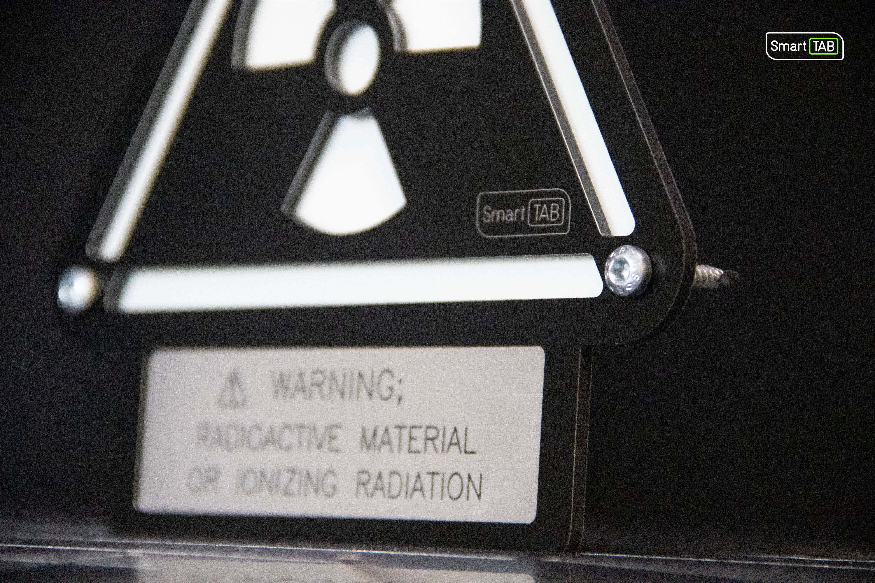 Custom Radioactive Warning Sign – Stylish Phosphorescent Wall Art | CNC-Milled Aluminum Composite