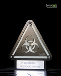 Custom Biohazard Sign – Stylish Phosphorescent Wall Art | CNC-Milled Aluminum Composite