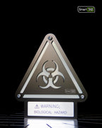 Custom Biohazard Sign – Stylish Phosphorescent Wall Art | CNC-Milled Aluminum Composite