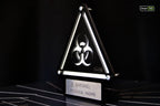Custom Biohazard Sign – Stylish Phosphorescent Wall Art | CNC-Milled Aluminum Composite