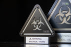 Custom Biohazard Sign – Stylish Phosphorescent Wall Art | CNC-Milled Aluminum Composite