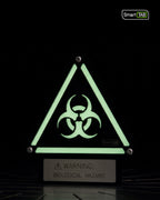 Custom Biohazard Sign – Stylish Phosphorescent Wall Art | CNC-Milled Aluminum Composite