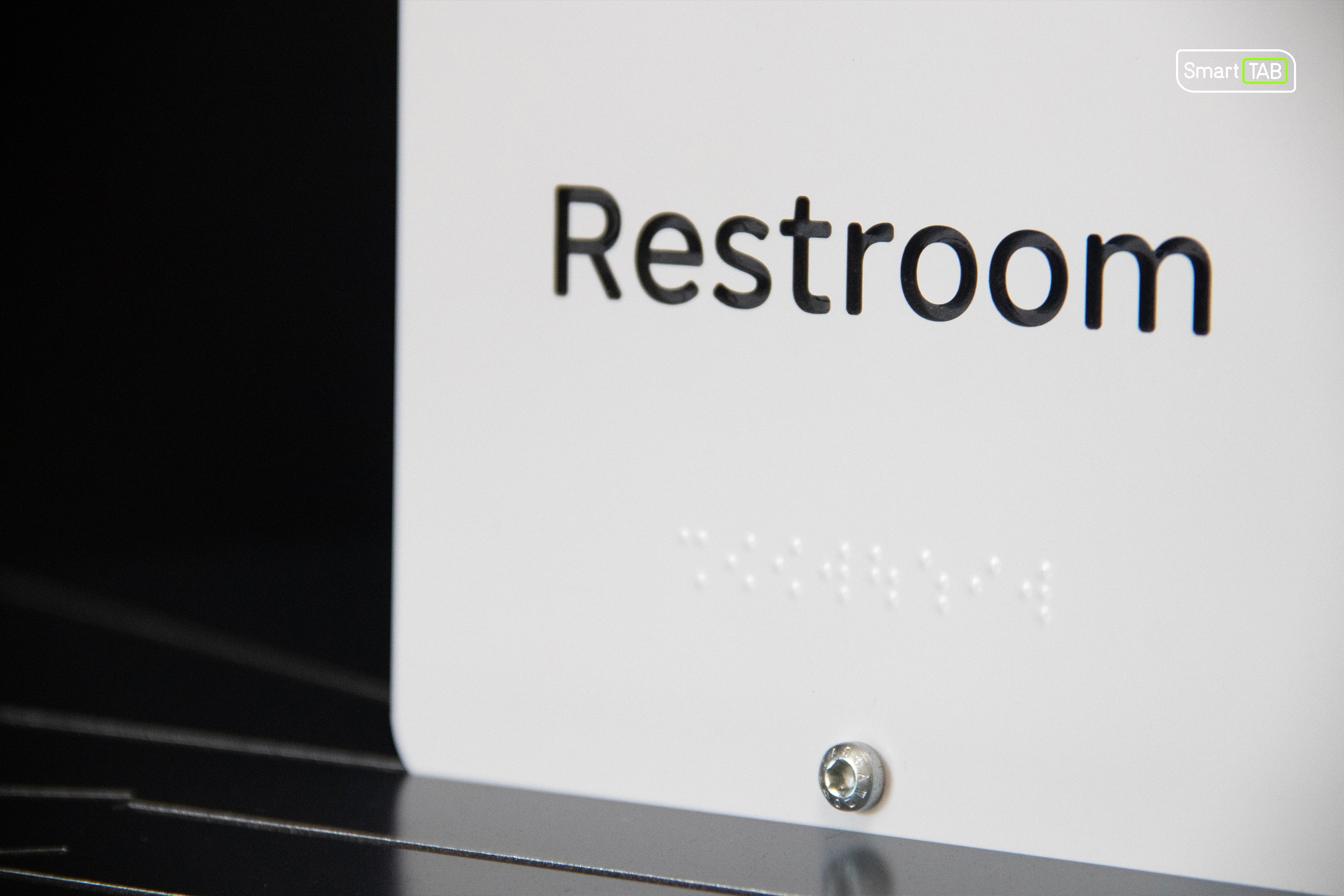 Premium Braille Restroom Sign: Men & Women (Combined) – CNC-Milled Aluminum Composite