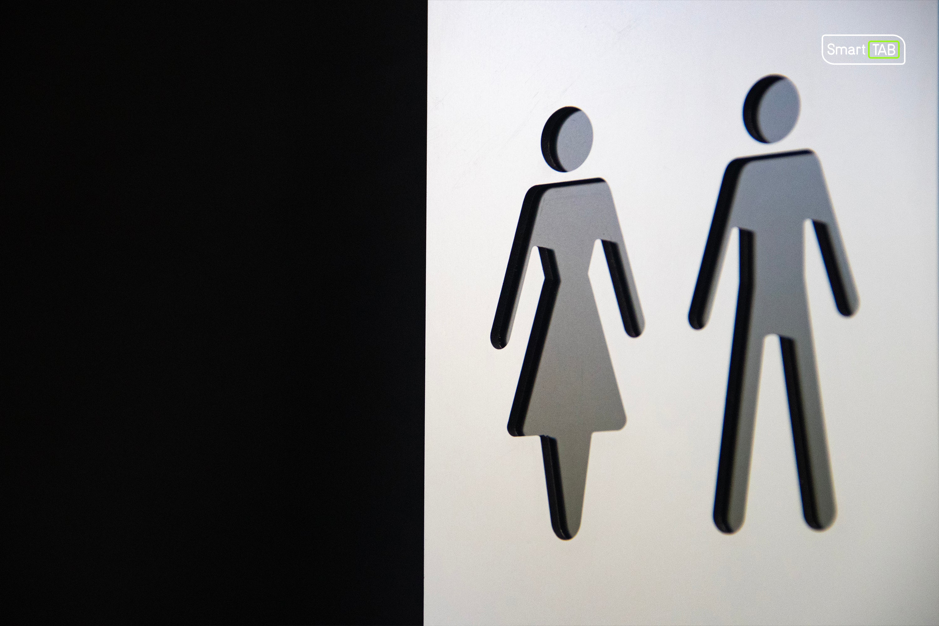 Premium Braille Restroom Sign: Men & Women (Combined) – CNC-Milled Aluminum Composite