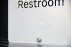 Premium Braille Restroom Sign: Men & Women (Combined) – CNC-Milled Aluminum Composite