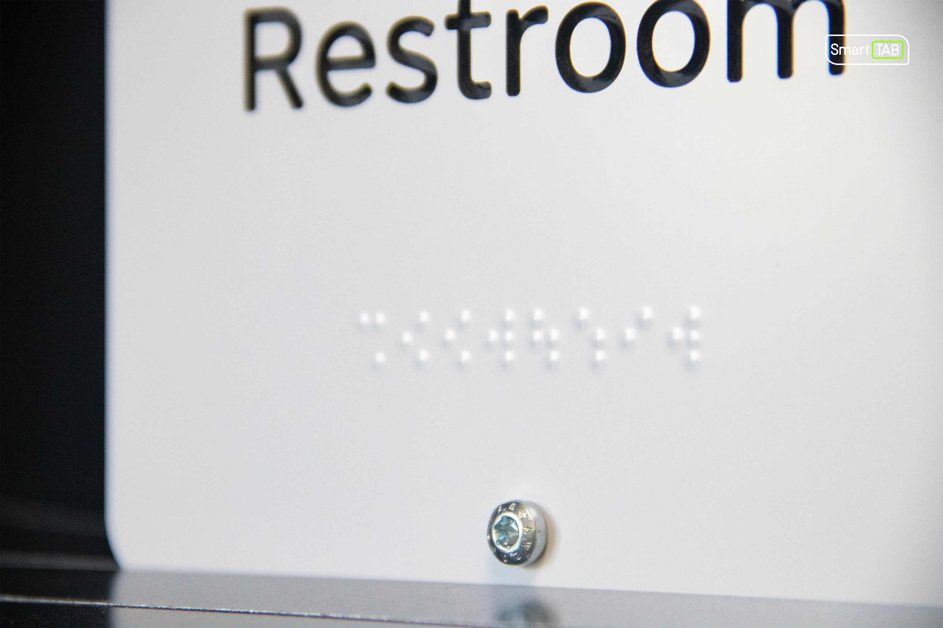 Premium Braille Restroom Sign: Men & Women (Combined) – CNC-Milled Aluminum Composite