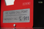 Premium safety sign “Fire Alarm Call Point” ISO 7010 F005 – CNC-Milled Aluminum Composite with Photoluminescent Effect
